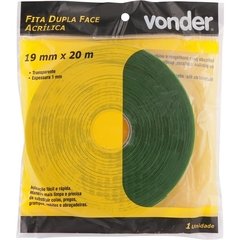 Fita Dupla Face Acrilica 19mm x 2M Vonder - comprar online