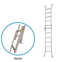 Escada Versátil Profissional 11 Degraus Met Athual