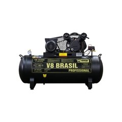 Compressor de Ar 15 pes 200 litros 3 Hp Monofásico V8 Brasil