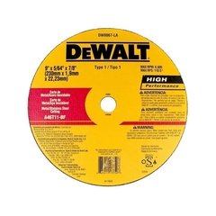 Disco Abrasivo de Corte Fino 9'' x 1,9mm x 7/8 DW8067 Dewalt