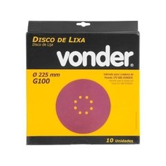 Disco Lixa Parede para Lixadeira LPV600 Grão 100 Vonder - comprar online