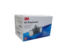 Kit Respirador Máscara p/ Serviços Gerais 6200 Completo Filtros Retentor 3M - loja online