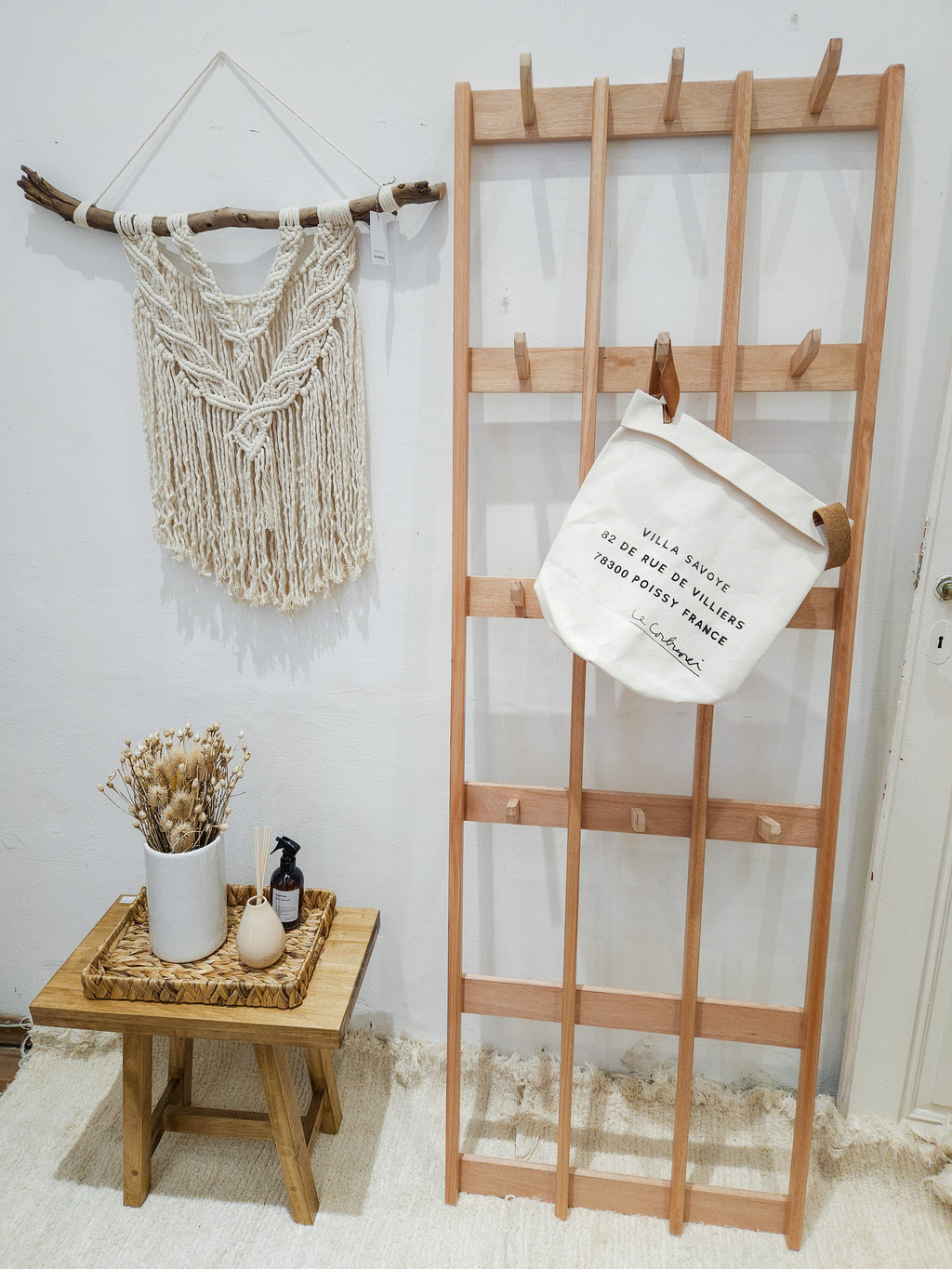 Perchero pie triple MERLINA home deco