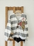 Cardigan WILD RAYAS GRIS - comprar online