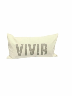 Almohadon Vivir 70cm x 35cm relleno