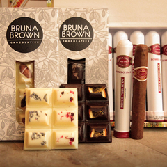 Combo Romeo y Julieta N°3 (Caja x10 unidades en tubo) con Chocolate Bruna Brown