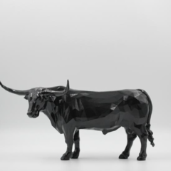 Boi Texas Longhorn I Escultura - GRIFTA