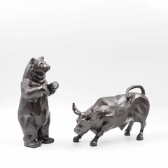 Imagem do Touro e Urso de Wall Street I Dupla I Escultura