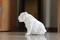 Bulldog Inglês sentado I Escultura na internet