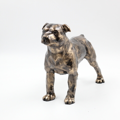 StaffBull I Staffordshire Bull Terrier em pé I Escultura - GRIFTA