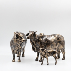 Boi, Vaca e Bezerro Sindi Escultura - comprar online