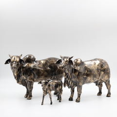 Boi, Vaca e Bezerro Sindi Escultura