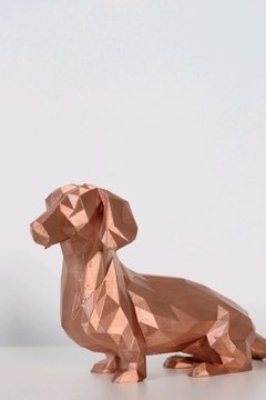 Dachshund I Pêlo Curto I Sentado I Escultura - loja online