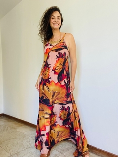 Image of Vestido Longo Alcinha Crepe Murano