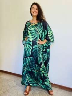 Vestido Maxi Longo Cetim Costela de Adão