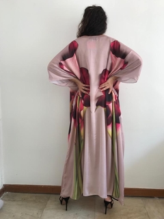 Vestido Longo Maxi Cetim Calla Vermelha - ALESSA