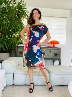 Vestido Kaftan Cetim Comunhão - ALESSA