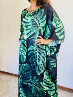 Image of Vestido Maxi Longo Cetim Costela de Adão