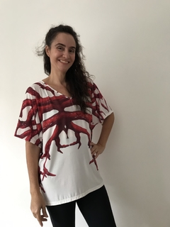 Camiseta Morcego V Jersey Coral  na internet