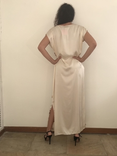 Vestido Longo Kaftan Seda Castiçal - ALESSA