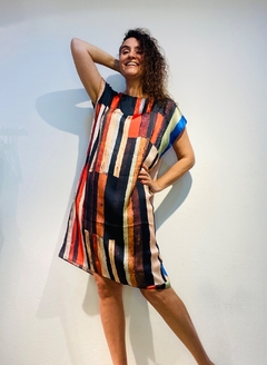 Vestido Kaftan Cetim Klee - loja online