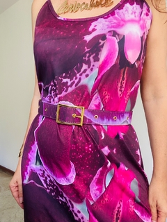 Vestido Alcinha Jersey Orquídea Vinho - comprar online