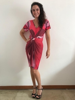 Vestido Torcido Jersey Antúrio Vermelho - comprar online