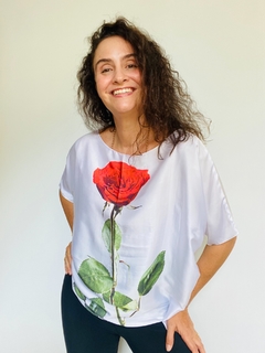 Camiseta Morcego Cetim Rosa Branco - comprar online