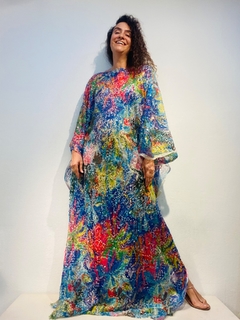 Vestido Maxi Longo Paetê Colori