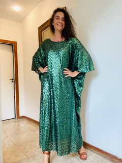 Vestido Maxi Longo Paetê Verde - buy online