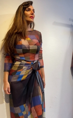 Blusa Pele Tule Paul Klee Colorido - comprar online
