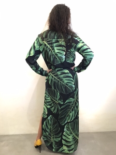 Vestido Chemise Longo Crepe Costela de Adão - buy online