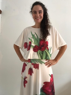 Camiseta Morcego Jersey Tulipa Vermelha - comprar online