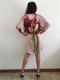 Vestido T Cetim Calla Vermelha - ALESSA