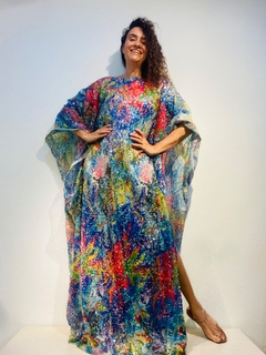 Vestido Maxi Longo Paetê Colori na internet