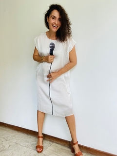 Vestido Kaftan Cetim Microfone - ALESSA