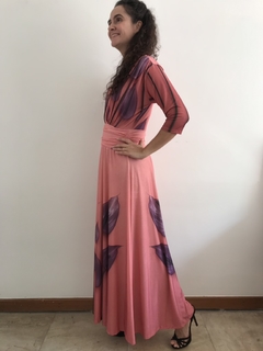 Vestido Longo Sereia Jersey Antúrio Rosa na internet