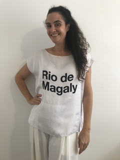 Camiseta Kaftan Cetim Rio de Magaly