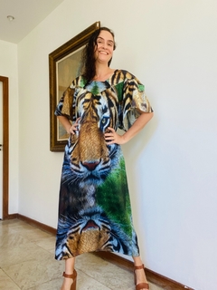 Vestido Longo Bata Seda Tigre - buy online