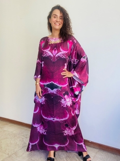 Vestido Maxi Longo Cetim Orquidea Vinho - buy online