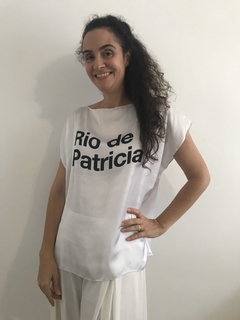 Camiseta Kaftan Cetim Rio de Patricia