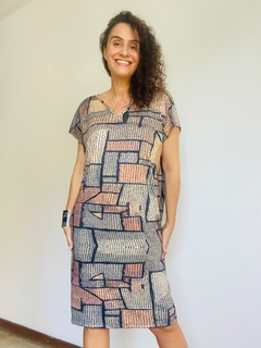 Vestido Kaftan Jersey Paul Klee Cinza on internet