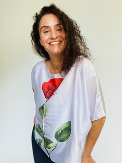 Camiseta Morcego Cetim Rosa Branco - loja online