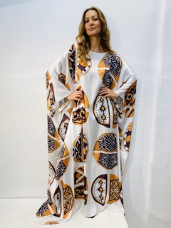 Vestido Maxi Longo Cetim Indigena - buy online