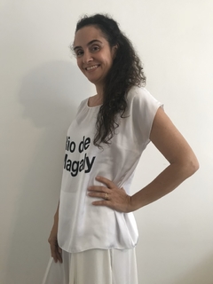 Camiseta Kaftan Cetim Rio de Magaly - comprar online