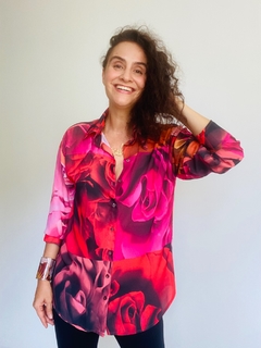 Camisa Social Crepe Le Rose - ALESSA