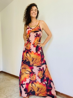 Vestido Longo Alcinha Crepe Murano - ALESSA