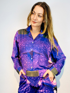 Camisa Social Crepe Orquídea Roxo - comprar online