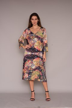 Vestido Evasê Jersey Tropical - buy online