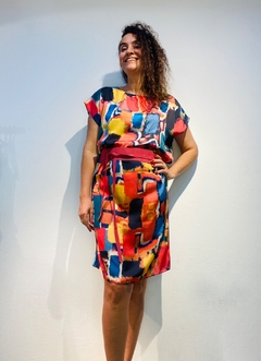 Vestido Kaftan Cetim Fabienne - loja online